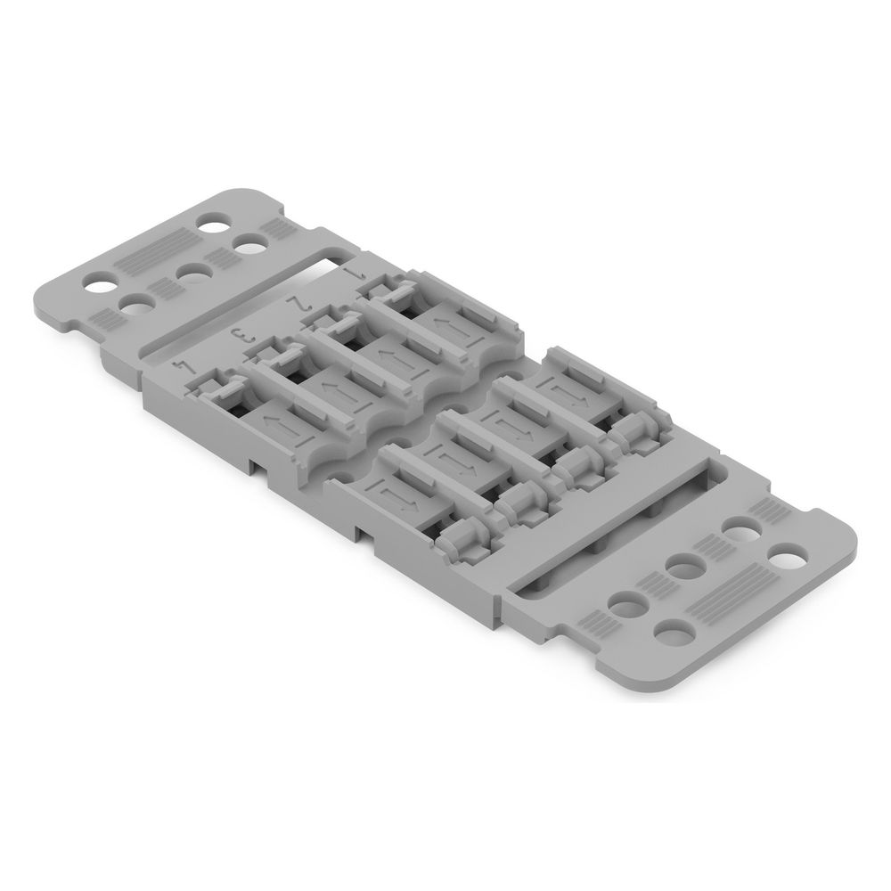 Wago Befestigungsadapter 221-2504, 4-fach, Schraubbefestigung, Polyamid, Grau... WAGO-221-2504 4066966119855 (Abb. 6)