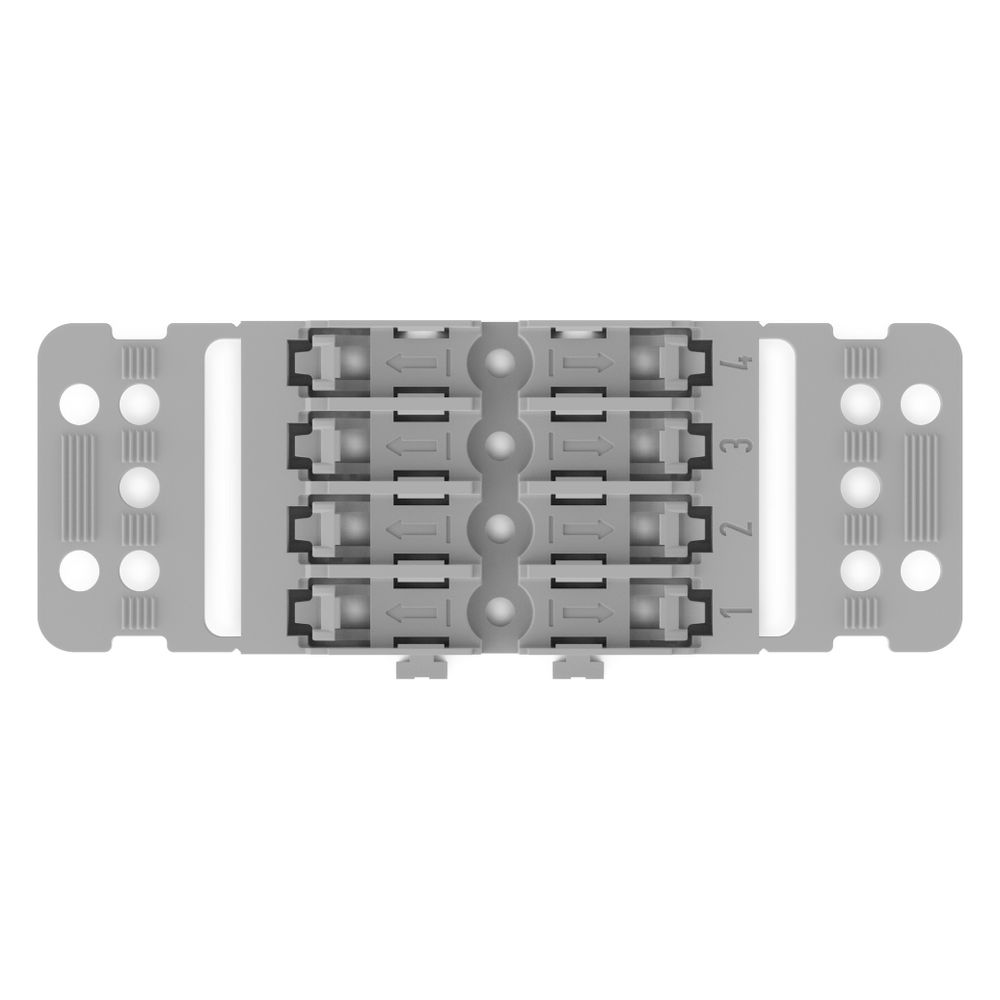 Wago Befestigungsadapter 221-2504, 4-fach, Schraubbefestigung, Polyamid, Grau... WAGO-221-2504 4066966119855 (Abb. 7)
