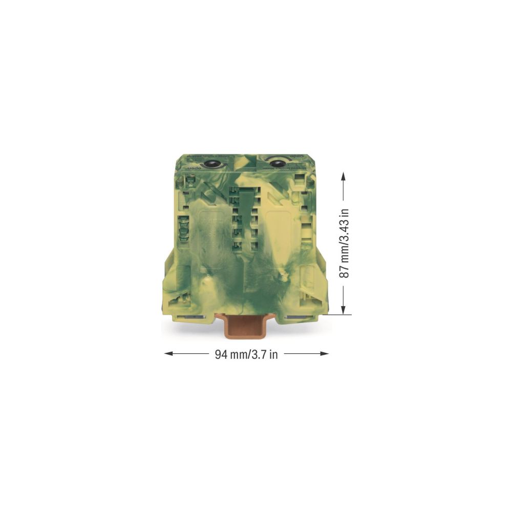 Wago 2-Leiter-Schutzleiterklemme 285, 10-50mm2, Federzuganschluss, Polyamid, Grün/Gelb, 2... WAGO-285-157 4045454507435 (Abb. 3)