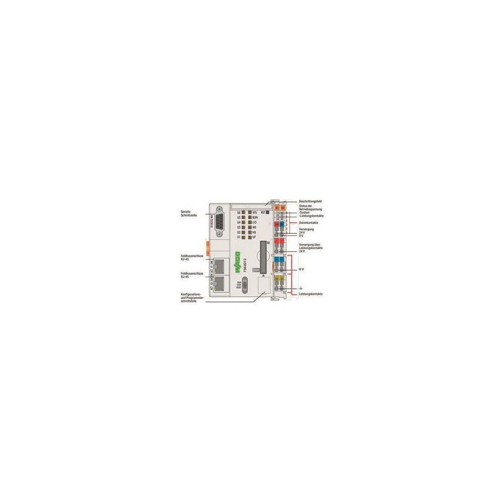 Wago Controller PFC200 750-8212, 24V, 100x78,6x100mm, Lichtgrau... WAGO-750-8212 4055143758789 (Abb. 9)