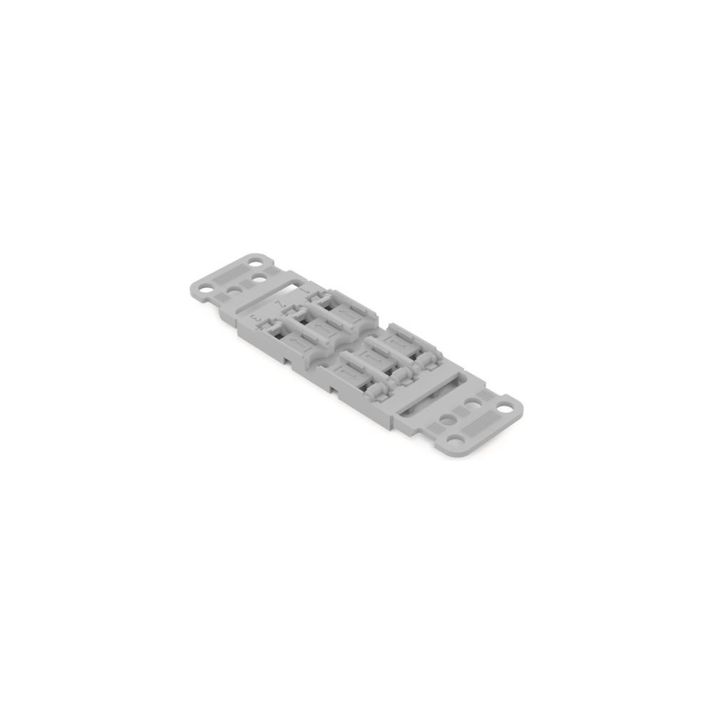 Wago Befestigungsadapter 221-2503, 3-fach, Schraubbefestigung, Polyamid, Grau... WAGO-221-2503 4066966119848 (Abb. 6)