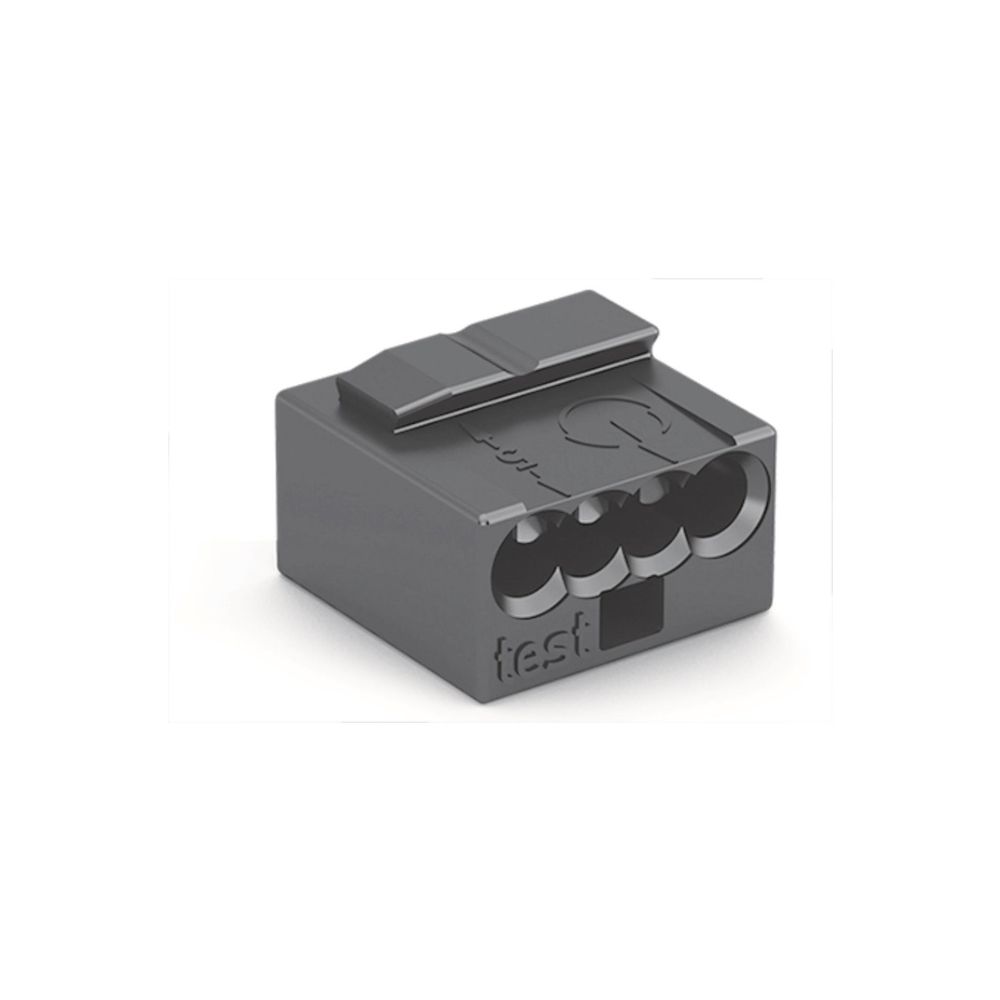 Wago Verbindungsdosenklemme 243 243-204, 4-Leiter 0,6-0,8mm, Dunkelgrau... WAGO-243-204 4044918440585 (Abb. 5)