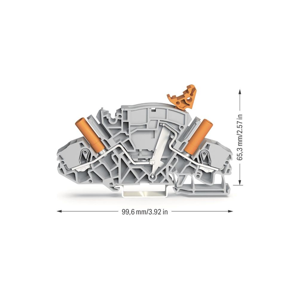 Wago 2-Leiter-Trenn-und Messklemme 2007 2007-8821, 500V 30A, Polyamid, Grau... WAGO-2007-8821 4055143074889 (Abb. 4)
