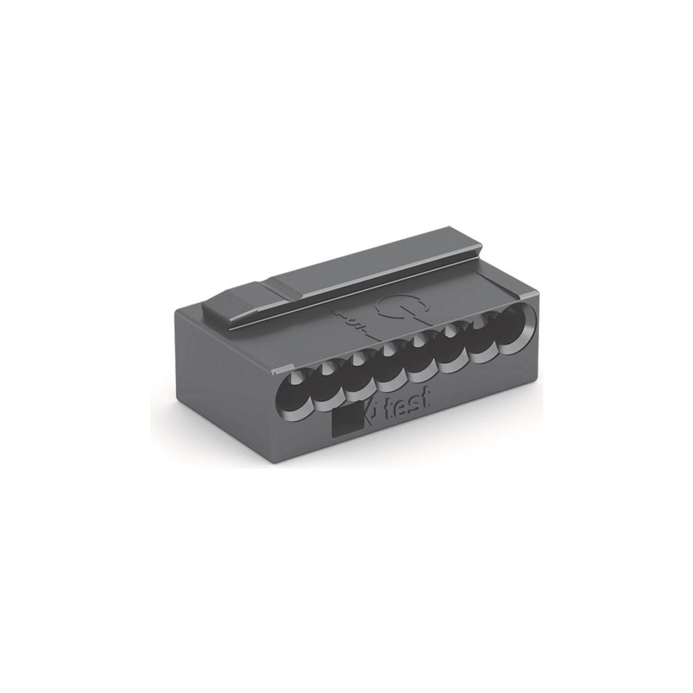 Wago MICRO-Verbindungsdosenklemme 243 243-208, 8-Leiter 0,6-0,8mm, Dunkelgrau... WAGO-243-208 4044918502634 (Abb. 5)