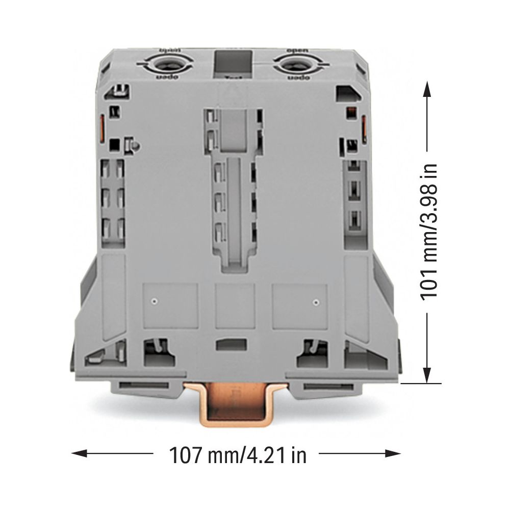 Wago 2-Leiter-Durchgangsklemme 285 285-195, 25-95mm2, 1000V, 232A, Grau, 1... WAGO-285-195 4044918452564 (Abb. 5)
