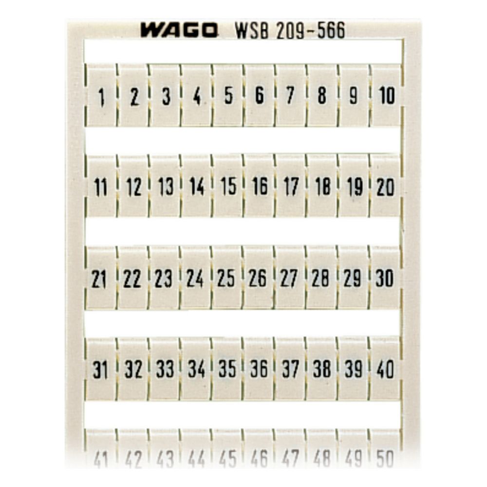 Wago WSB-Beschriftungskarte 209-566, Rastermaß 5mm, weiß... WAGO-209-566 4017332273138 (Abb. 6)