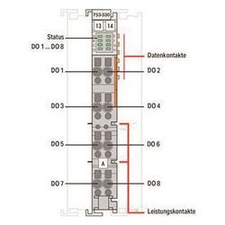 Wago Digitalausgangsmodul 753-530, 8 Kanäle, 24 V, 0,5 A, lichtgrau... WAGO-753-530 4045454686956 (Abb. 1)
