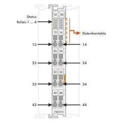 Wago 4-Kanal-Relaisausgang 750-515, 250V, 2A, 100x12x67,8mm... WAGO-750-515 4055143512831 (Abb. 1)