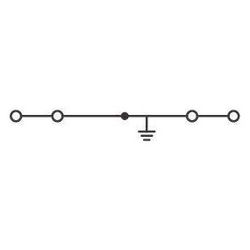 Wago 4-Leiter-Schutzleiterklemme 280 280-837, 2,5mm2, 5x75x28mm, Federzuganschluss, Grün/... WAGO-280-837 4045454100155 (Abb. 1)