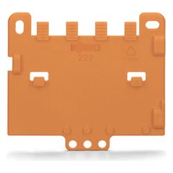 Wago Zugentlastungsplatte 222-505, für Befestigungsadapter Serie 221 oder 222, Orange... WAGO-222-505 4045454714789 (Abb. 1)
