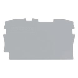 Wago Abschluss- und Zwischenplatte TOPJOB S 2002-1291, 0,8 mm, Polyamid, Grau... WAGO-2002-1291 4055143234085 (Abb. 1)