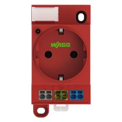 Wago Schaltschrank-Steckdose 709-583, 250V 16A, Polyamid, Rot... WAGO-709-583 4055143718301 (Abb. 1)