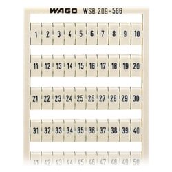 Wago WSB-Beschriftungskarte 209-566, Rastermaß 5mm, weiß... WAGO-209-566 4017332273138 (Abb. 1)