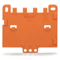 Wago Zugentlastungsplatte 222-505, für Befestigungsadapter Serie 221 oder 222, Orange... WAGO-222-505 4045454714789 (Abb. 1)