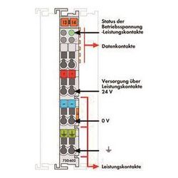 Wago Potentialeinspeisung 750-602, 24V DC, 12x100x69,8mm, Polycarbonat/Polyamid 6.6, lich... WAGO-750-602 4045454393731 (Abb. 1)