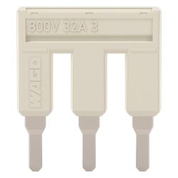 Wago Kammbrücker TOPJOB S 2004-403, 3-fach, 32A, 800V, 6,2mm, Polyamid, Lichtgrau... WAGO-2004-403 4055143699761 (Abb. 1)