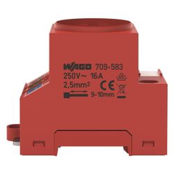 Wago Schaltschrank-Steckdose 709-583, 250V 16A, Polyamid, Rot... WAGO-709-583 4055143718301 (Abb. 1)