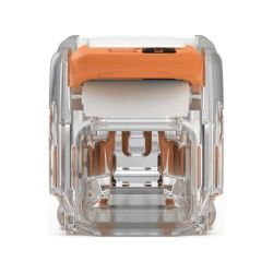 Wago Durchgangsverbinder 221 221-2401, 0,2-4mm2, 450V, 32A, Transparent/Orange... WAGO-221-2401 4066966120271 (Abb. 1)
