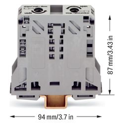 Wago 2-Leiter-Durchgangsklemme 285 285-150, 10-50mm2, 1000V, 150A, Grau... WAGO-285-150 4045454507411 (Abb. 1)