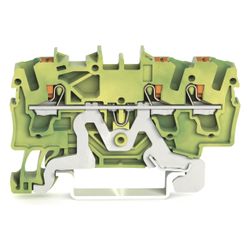 Wago Schutzleiterklemme TOPJOB S 2202-1307, 2,5mm2, Federzuganschluss, Polyamid, Grün/G... WAGO-2202-1307 4055143848626 (Abb. 1)