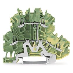 Wago Doppelstockklemme 2002-2207, 2,5mm2, 5,2x69,7x51,7mm, Grün/Gelb... WAGO-2002-2207 4044918691147 (Abb. 1)