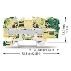 Wago Schutzleiterklemme TOPJOB S 2006-1307, 3-Leiter 0,5-10mm2, Polyamid, Grün/Gelb... WAGO-2006-1307 4017332999717 (Abb. 1)