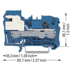 Wago N-Trennklemme TOPJOB S 2006-7114, 6mm2, 250V, 51A, Polyamid, Blau... WAGO-2006-7114 4044918989855 (Abb. 1)