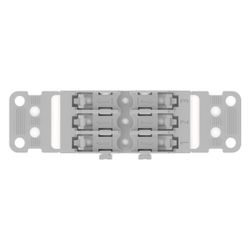 Wago Befestigungsadapter 221-2503, 3-fach, Schraubbefestigung, Polyamid, Grau... WAGO-221-2503 4066966119848 (Abb. 1)