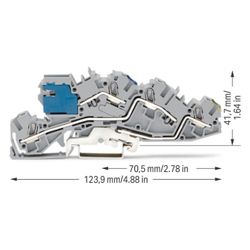 Wago Installationsetagenklemme TOPJOB S 2005-7641, 3 Ebenen 36A 250V, Polyamid, Grau... WAGO-2005-7641 4055143042239 (Abb. 1)