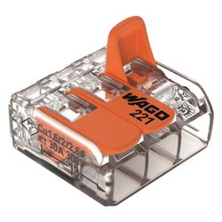 Wago Verbindungsklemme 221-613, 0,5-6mm2, Polycarbonat, Transparent... WAGO-221-613 4055143715416 (Abb. 1)