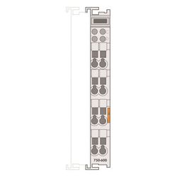Wago Endmodul 750-600, 12x64x100mm, Polycarbonat/Polyamid 6.6, lichtgrau... WAGO-750-600 4045454073985 (Abb. 1)