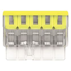Wago COMPACT-Verbindungsdosenklemme 2273 2273-205, 5-Leiter 0,5-2,5mm2, Polycarbonat, Ge... WAGO-2273-205 4050821027874 (Abb. 1)