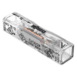 Wago Durchgangsverbinder 2773, 0,75-4mm2, 32A, 450V, Polycarbonat, Transparent, 2773-24... WAGO-2773-2401 4066966321630 (Abb. 1)