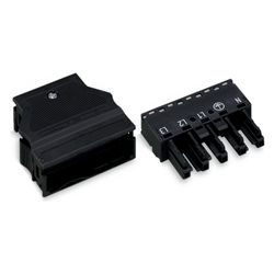 Wago Buchsenteil WINSTA MIDI 770-105, 5-polig, 400V, 25A, 76x54,6x17mm, Polyamid, Schwarz... WAGO-770-105 4044918252157 (Abb. 1)