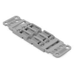 Wago Befestigungsadapter 221-2503, 3-fach, Schraubbefestigung, Polyamid, Grau... WAGO-221-2503 4066966119848 (Abb. 1)