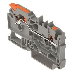Wago 2-Leiter-Durchgangsklemme TOPJOB S 2102-5201, 2,5mm2, Polyamid, Grau... WAGO-2102-5201 4055143741842 (Abb. 1)