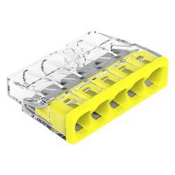 Wago COMPACT-Verbindungsdosenklemme 2273 2273-205, 5-Leiter 0,5-2,5mm2, Polycarbonat, Ge... WAGO-2273-205 4050821027874 (Abb. 1)