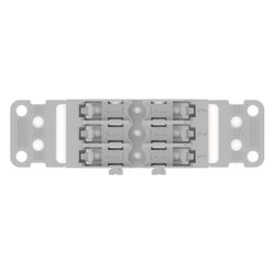 Wago Befestigungsadapter 221-2503, 3-fach, Schraubbefestigung, Polyamid, Grau... WAGO-221-2503 4066966119848 (Abb. 1)