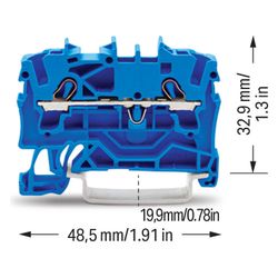 Wago Durchgangsklemme TOPJOB S 2002-1204, 0,25-4mm2, Blau... WAGO-2002-1204 4017332999175 (Abb. 1)