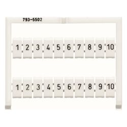 Wago WMB-Beschriftungskarte 793-5502, 5,2mm, 1-10, weiß... WAGO-793-5502 4044918844796 (Abb. 1)