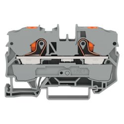 Wago 2-Leiter-Durchgangsklemme TOPJOB S 2210-1201, 10mm2, Federzuganschluss, Grau... WAGO-2210-1201 4055143735698 (Abb. 1)