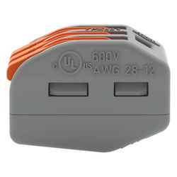 Wago Verbindungsklemme 222 222-413, 3-Leiter, 0,08-4mm2, 400V, 32A, Grau... WAGO-222-413 4017332955676 (Abb. 1)