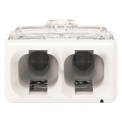 Wago Verbindungsdosenklemme 2273 2273-202, 0,5-2,5mm2, Polycarbonat, Transparent/Weiß... WAGO-2273-202 4050821027843 (Abb. 1)