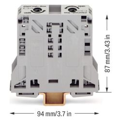 Wago 2-Leiter-Durchgangsklemme 285 285-150, 10-50mm2, 1000V, 150A, Grau... WAGO-285-150 4045454507411 (Abb. 1)