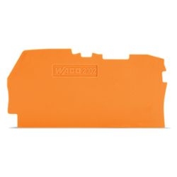 Wago Abschluss- und Zwischenplatte 2102-1292, 0,8 mm, Polyamid, Orange... WAGO-2102-1292 4055143745352 (Abb. 1)