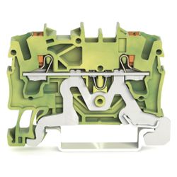 Wago 2-Leiter-Schutzleiterklemme TOPJOB S 2202-1207, 0,25-4mm2, Thermoplast, Grün/Gelb... WAGO-2202-1207 4055143848541 (Abb. 1)