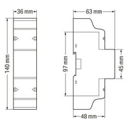 Wago Energiezähler 879-3040, 3x230/400V, 1A/5A, Modbus/M-Bus, 35mm... WAGO-879-3040 4066966177299 (Abb. 1)
