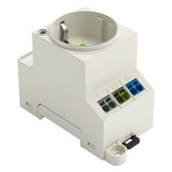 Wago Schaltschrank-Steckdose 709-581, 250V 16A, Polyamid, Lichtgrau... WAGO-709-581 4055143721295 (Abb. 1)