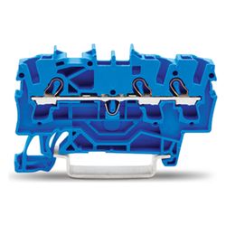 Wago 3-Leiter-Durchgangsklemme TOPJOB S 2002-1304, 2,5mm2, 800V, 24A, Blau... WAGO-2002-1304 4017332999243 (Abb. 1)