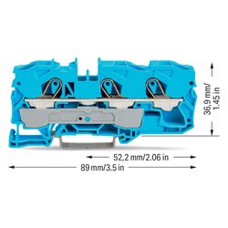 Wago Durchgangsklemme TOPJOB S 2010-1304, 800V 57A 10mm, Polyamid, Blau... WAGO-2010-1304 4017332076234 (Abb. 1)
